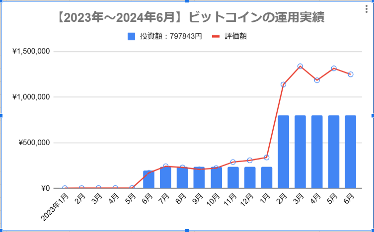 2023年1月～2024年6月までの運用実績